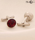 Favola Red Crystal Cufflinks