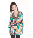 Frolic Multicolour Designer Tunic Top