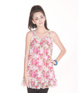 Frolic Pink & White Tunic Top