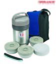 Freelance Stainless Steel Grey Vacuum Lunch Box-1500ml