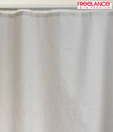 Freelance White PVC Shower Curtain