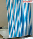 Freelance VFM White & Blue Striped Shower Curtain