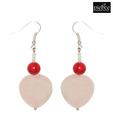 Piebee Rose Quartz Drop Earrings
