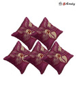 Home Candy Set Of 5 Pcs  Purple Cushion Covers