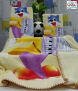 Gran Multi-coloured Cartoon Print Towel Set