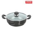 Vinod Hard Anodized Deep Kadai With Lid