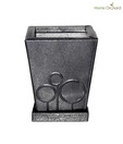 Home Orchard Embossed Grey Planter With Tray