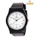 Horo Plastic Strap Black Watch