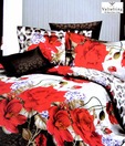 Valtellina Floral Double Bed Sheet With 2 Pillow Covers