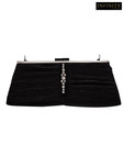 Infinity Black Clutch With Embellishment