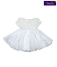 Isabelle Charming White Frock For Kids