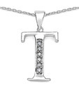 Johareez Cubic Alphabet Letter T Pendant