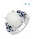 Johareez Opal & Tanzanite Ring