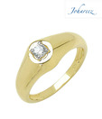 Johareez Gold Plated Cubic Zircon Ring