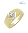 Johareez Gold Plated Cubic Zircon Band Ring