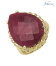 Johareez Gorgeous Pear Ruby Ring