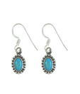 Indian Silver Arizona Turquoise Earrings