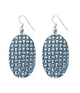 Indian Silver Oval Earrings