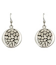 Aiva Round Cute Silver Earrings