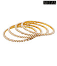 Artan Exquisite Set of Four Pearl Adorned Bangles