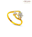 Avsar 18 kt Gold & Diamond Chic Ring