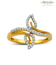 Avsar 18 kt Gold & Diamond Glittery Ring