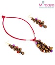 Miraaya Choker Style Metal Balls Necklace