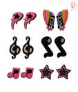 Diva Rockstar Neon Colour Studs Combo