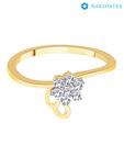Nakshatra Classy Diamond Studded Gold Ring