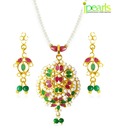 Jpearls Vibrant Pearl Adorned Necklace Set