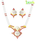 Jpearls Pearl Adorned Alluring Necklace Set