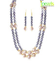 Jpearls Pearl Adorned Classy Necklace Set