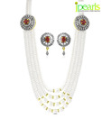 Jpearls Enchanting Pearl Adorned Necklace Set