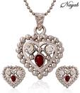 Nayab Ornate AD Studded Pendant set