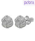 Peora Designer Sterling Silver Earrings