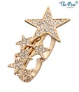 Pari Rhinestone Studded Stars Ring