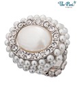 Pari Stunning White Rhinestone Studded Ring