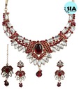 Sia Glamorous Rasrawa Necklace Set With Maang Tika
