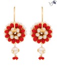 Vatika Alluring Traditional Pacchi Drop Earrings