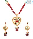 Vendee Exclusive Austrian Diamonds Studded Necklace Set