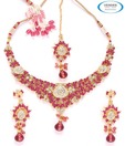 Vendee Exquisite Necklace Set With Maang Tika