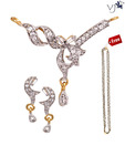 Vatika Alluring AD Tanmaniya Pendant Set