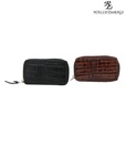 WalletsnBags Brown Full Zip Keychain