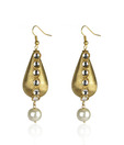 Kshitij Charming Gold Plated Pearl Earrings