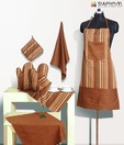 Swayam Chocolate Brown 8 Pcs Kitchen Set