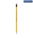STAEDTLER Yellow Pencil (HB) with Eraser Tip (3 sets-12 pencils each)