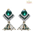 Kriaa Pretty Rama Green Earrings