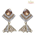 Kriaa Pretty Light Brown Earrings