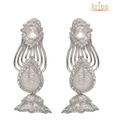 Kriaa Beautiful White Stone Earrings