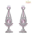 Kriaa Fabulous Pink Earrings